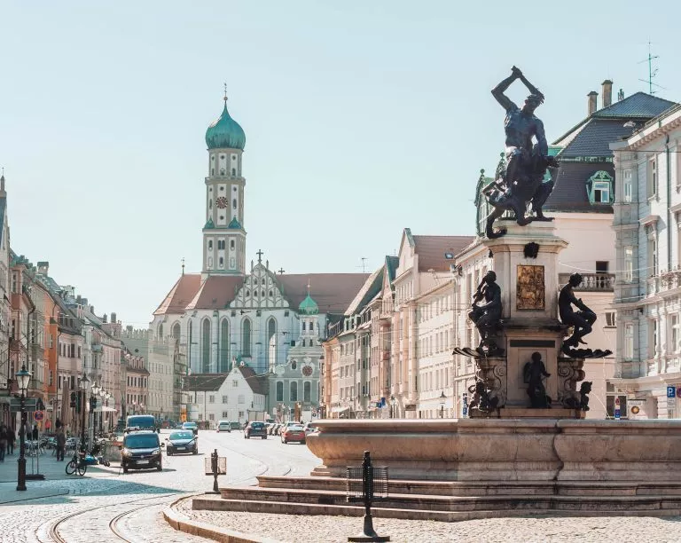 Augsburg, Bayern, Germany. Cityscape