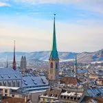 Zürich om vinteren